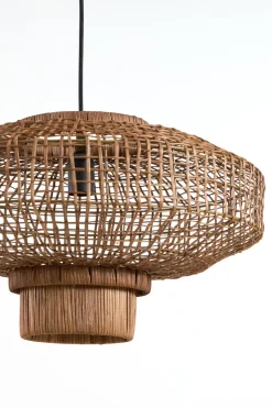 Light en Living Hanglamp Ø60x33,5 cm PALDOR rotan bruin