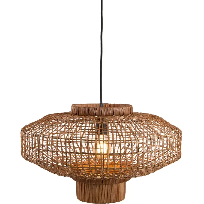 Light en Living Hanglamp Ø60x33,5 cm PALDOR rotan bruin