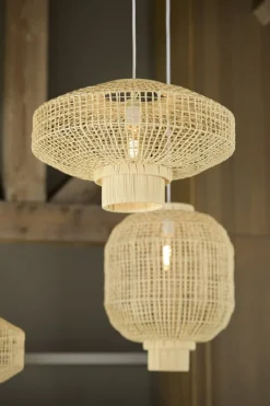 Light en Living Hanglamp Ø60x33,5 cm PALDOR rotan naturel