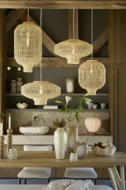 Light en Living Hanglamp Ø60x33,5 cm PALDOR rotan naturel