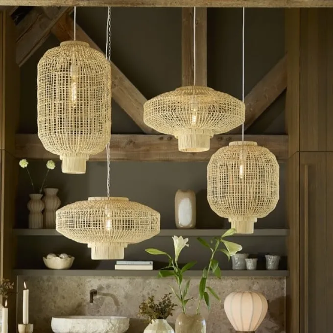 Light en Living Hanglamp Ø60x33,5 cm PALDOR rotan naturel