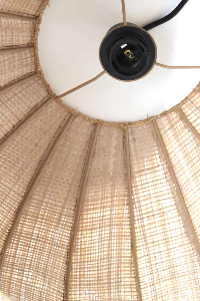 Light en Living Hanglamp Ø51x34 cm RAFAELLA raffia naturel
