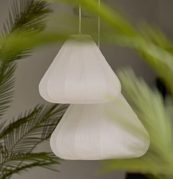 Light en Living Hanglamp Ø45x36 cm SARELLA papier wit