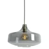 Light en Living Hanglamp Ø29,5x21 cm SOLNA antiek brons+smoke glas