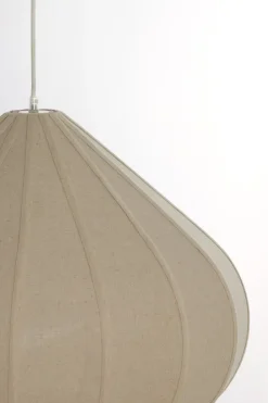 Light en Living Hanglamp Ø60X42,5 cm ZUBEDA linnen naturel