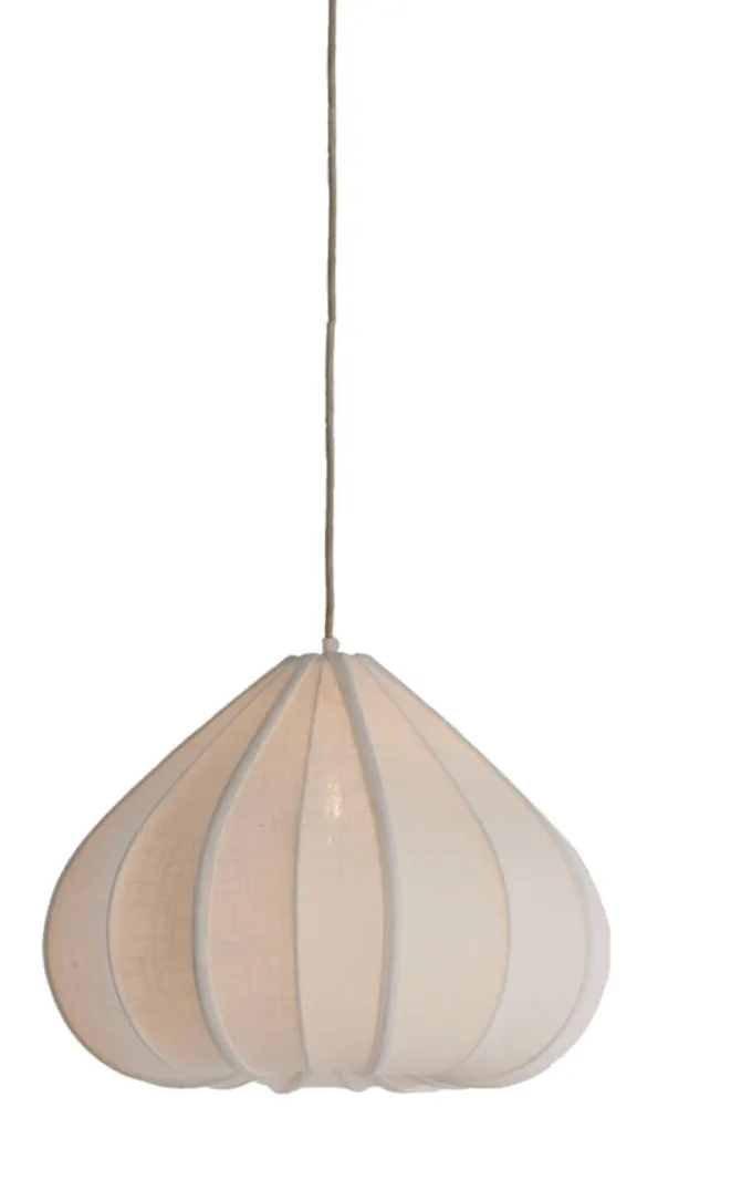 Light en Living Hanglamp Ø49x36 cm ZUBEDA crème