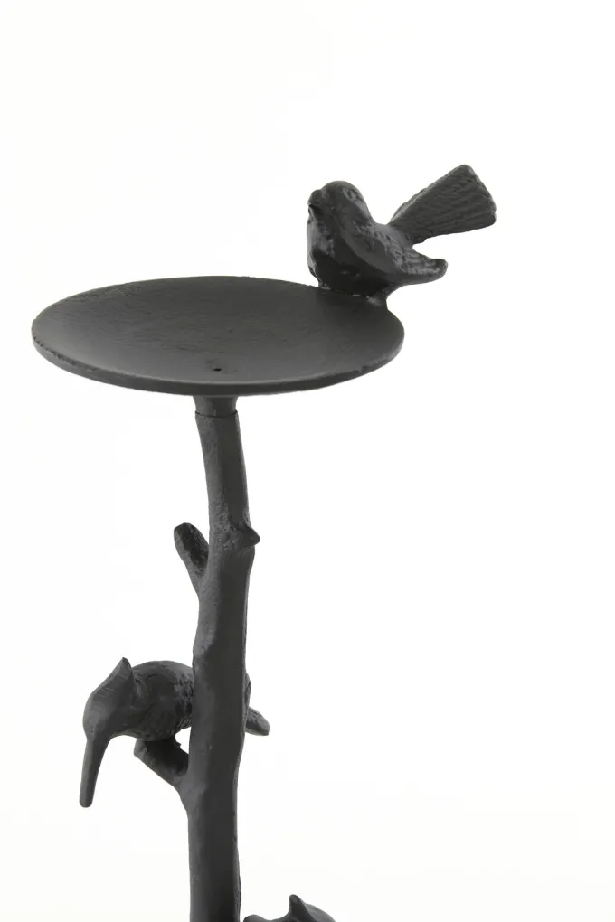 Light en Living Kandelaar BIRD mat zwart 17,5x11,5x34,5 cm