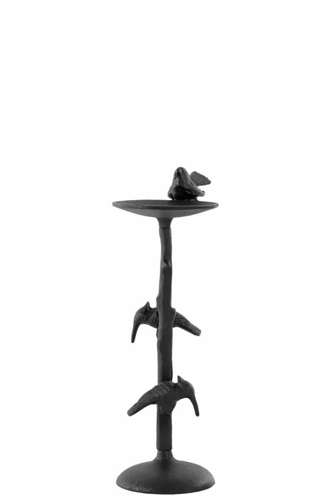 Light en Living Kandelaar BIRD mat zwart 17,5x11,5x34,5 cm