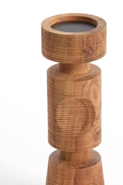 Light en Living Kandelaar EXUMAS hout bruin - 2 maten van Light&Living