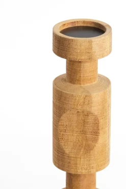 Light en Living Kandelaar EXUMAS hout bruin - 2 maten van Light&Living