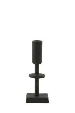 Light en Living Kandelaar KABIRA Mat Zwart 17 cm - Stijlvolle Woondecoratie
