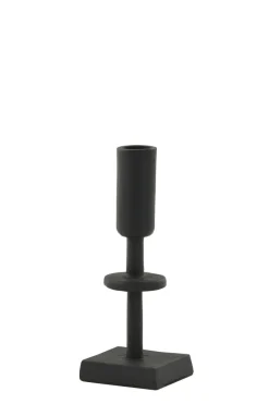 Light en Living Kandelaar KABIRA Mat Zwart 17 cm - Stijlvolle Woondecoratie