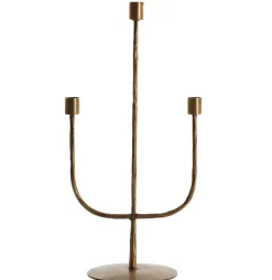 Light en Living Kandelaar NICOLE 3-lichts 22,5x15x45,5 cm - Antiek Brons