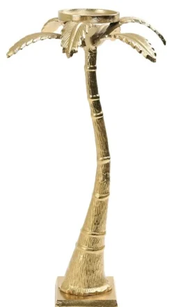 Light en Living Kandelaar TAXA goud - Tropische Palmboom Design - Ø25x45,5 cm