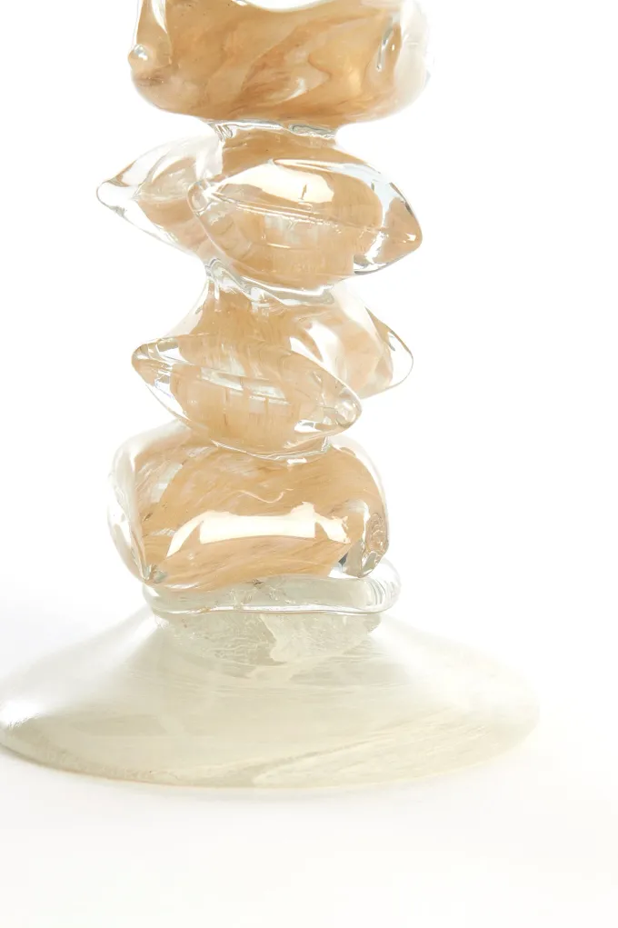 Light en Living Kandelaar Ø11,5X23 cm ESTINA creme+bruin