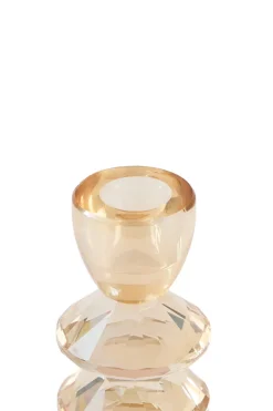 Light en Living Kandelaar Ø8x20 cm ROVELO glas amber