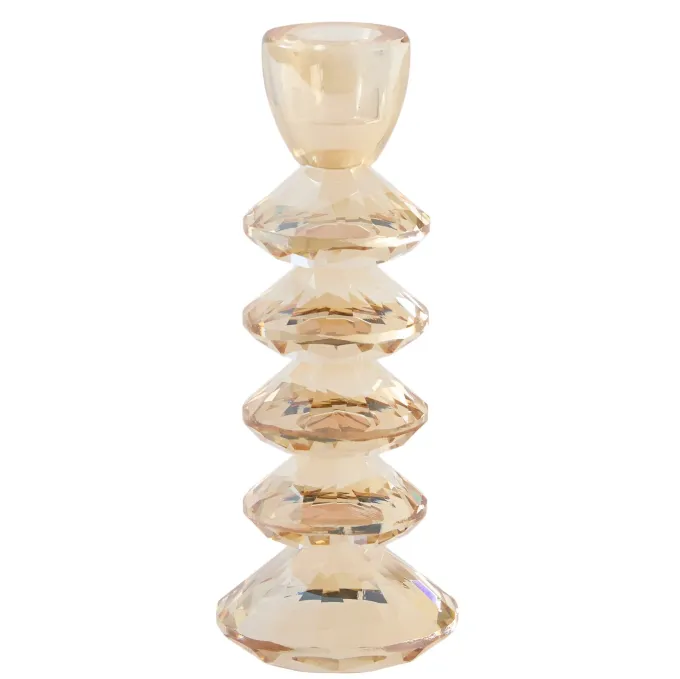 Light en Living Kandelaar Ø8x20 cm ROVELO glas amber