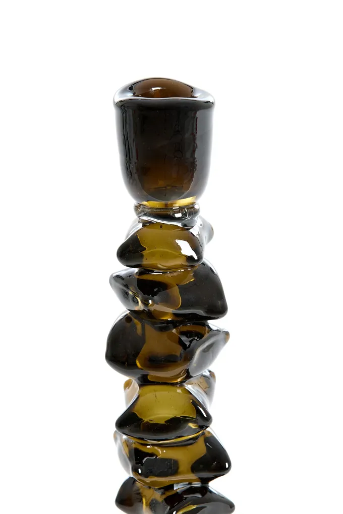 Light en Living Kandelaar Ø11x24,5 cm ESTIVA glas olijfgroen