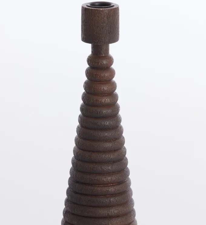 Light en Living Kandelaar Ø9x27.5 cm ALMOLA mango hout donker bruin