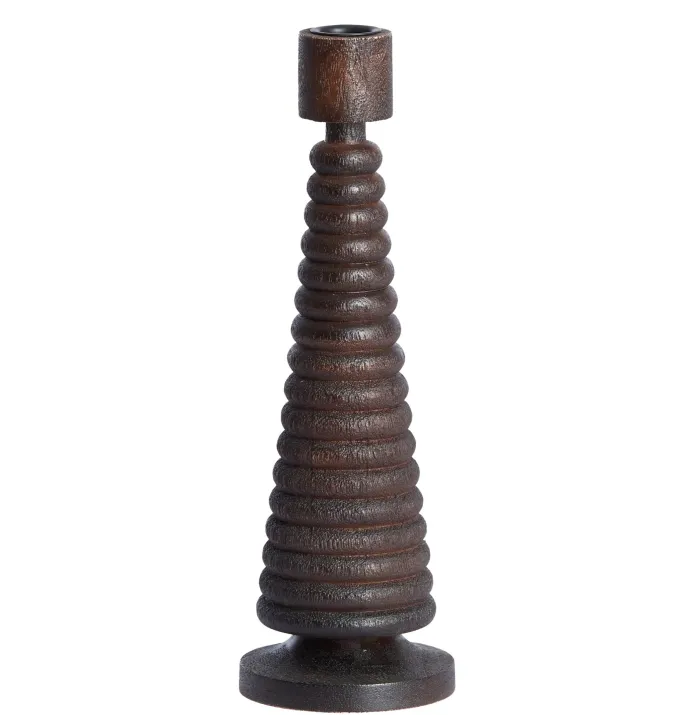 Light en Living Kandelaar Ø9x27.5 cm ALMOLA mango hout donker bruin