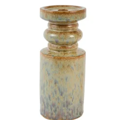 Light en Living Kandelaar Ø10,5x25 cm CEROU keramiek denim blauw-bruin