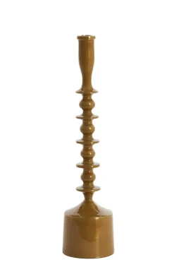 Light en Living Kandelaar Ø10x42,5 cm MERAKO glanzend okergeel goud