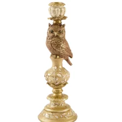 Light en Living Kandelaar Ø9x26 cm OWL zand+goud