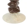 Light en Living Kandelaar Ø11,5x23 cm ESTINA crème+donker bruin