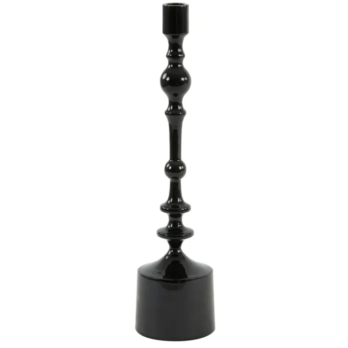 Light en Living Kandelaar Ø10x42 cm SHEVA glanzend zwart