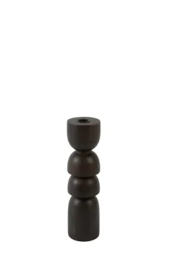 Light en Living Kandelaar Ø7,5x28 cm CAZORLA hout chocolade bruin