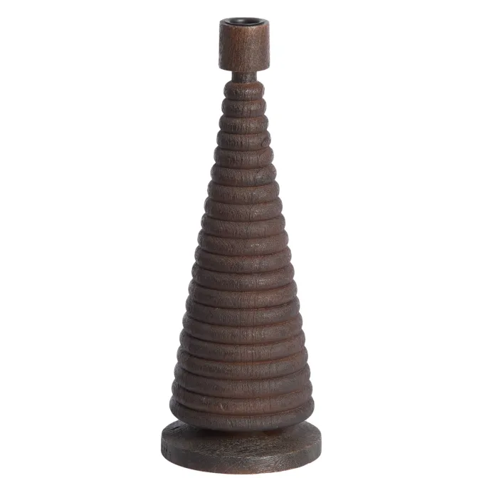 Light en Living Kandelaar Ø12x33 cm ALMOLA mango hout donker bruin