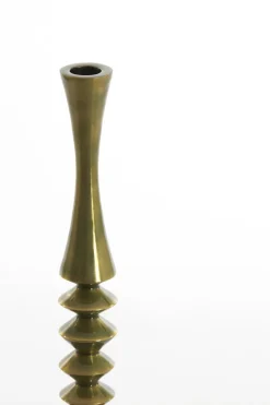 Light en Living Kandelaar Ø10x45 cm MISTRY glanzend groen goud