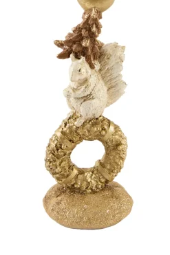 Light en Living Kandelaar 9,5x9x33 cm CERVINA zand+goud