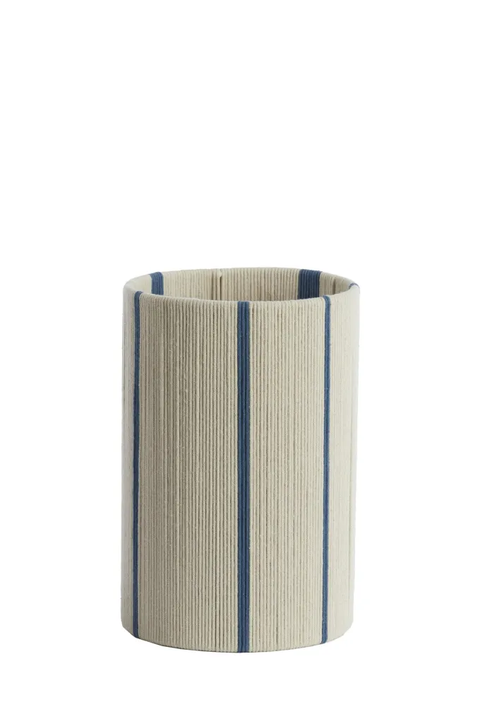 Light en Living Kap cilinder 20-20-30 cm MEDAN crème+blauw