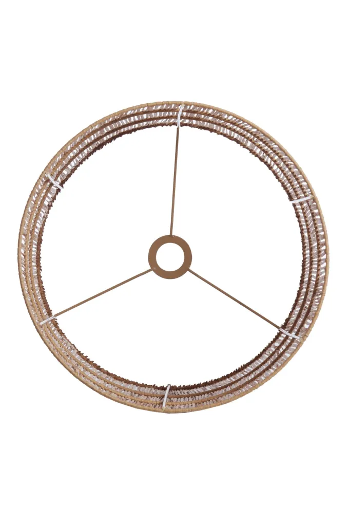 Light en Living Kap cilinder 30-30-40 cm LANZANO raffia naturel