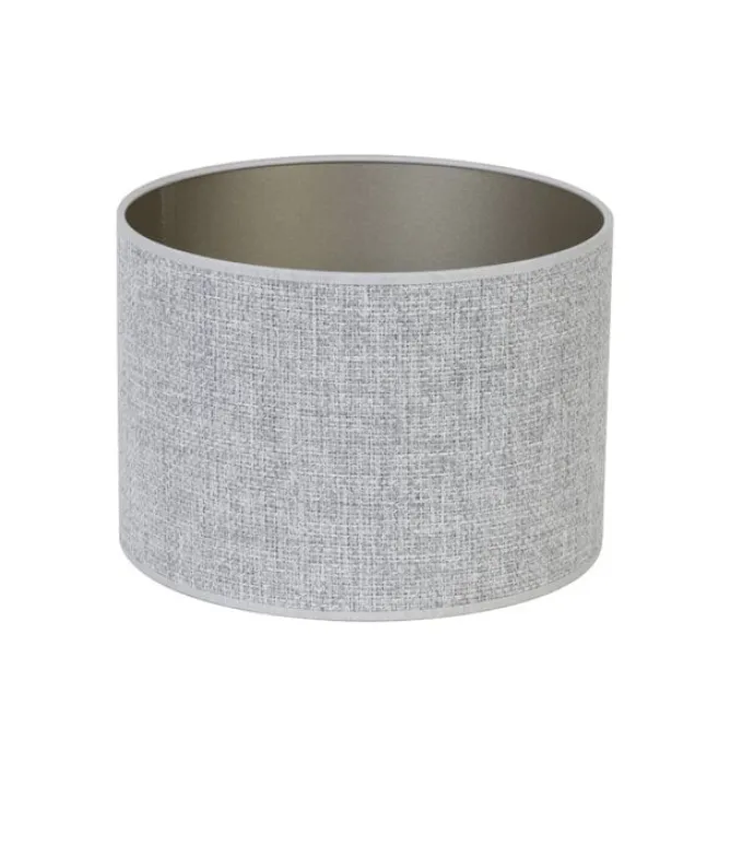 Light en Living Kap cilinder 20-20-15 cm SAVERNA licht grijs