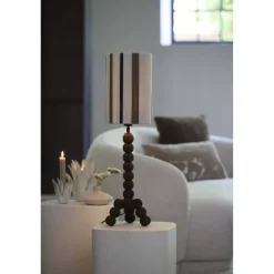 Light en Living Kap cilinder 20-20-30 cm MEDAN crème+bruin+donker bruin