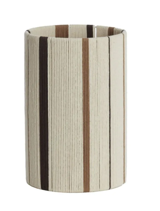 Light en Living Kap cilinder 20-20-30 cm MEDAN crème+bruin+donker bruin