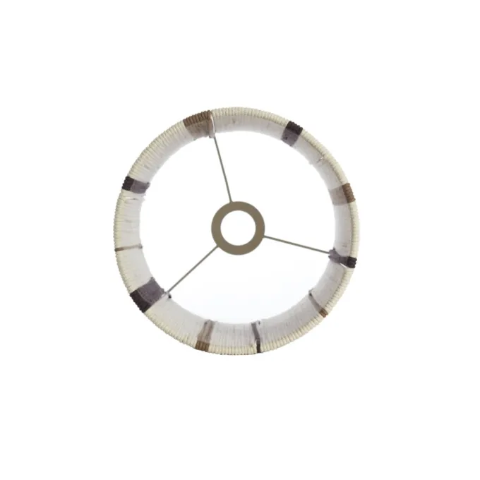 Light en Living Kap cilinder 20-20-30 cm MEDAN crème+bruin+donker bruin