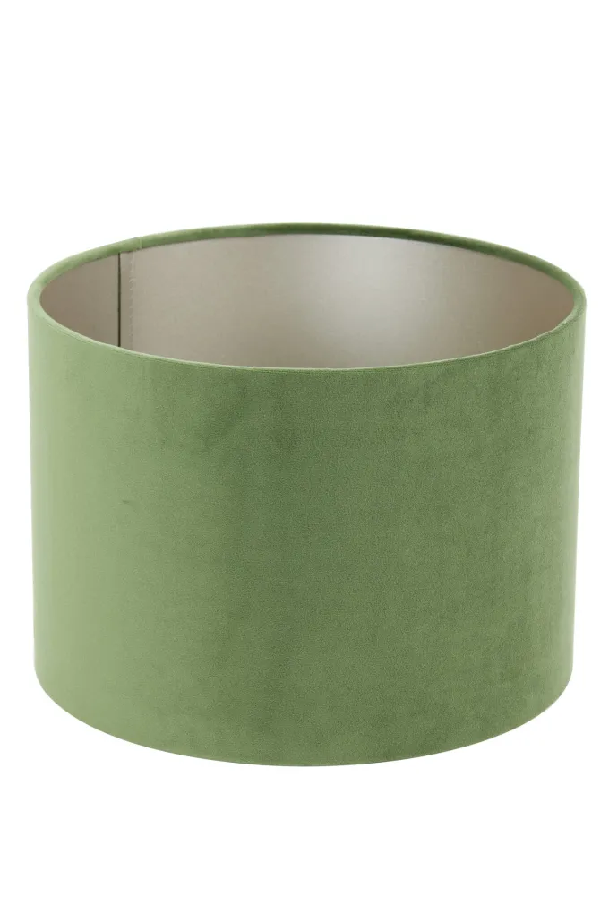 Light en Living Kap cilinder 25-25-18 cm VELOURS dusty green