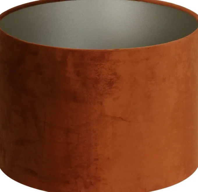 Light en Living Kap cilinder 20-20-15 cm VELOURS terra