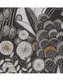 Light en Living Kap cilinder 20-20-15 cm FLORA zwart goud