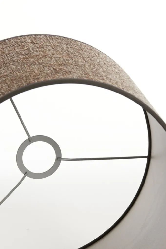 Light en Living Kap cilinder SAVERNA donker bruin - diverse afmetingen