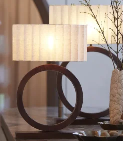 Light en Living Kap ovaal recht smal 45-21-22 cm DISLI naturel