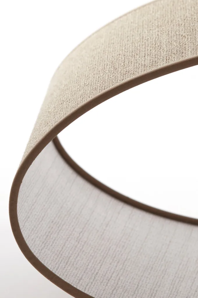 Light en Living Kap ovaal recht smal 38-17,5-19 cm CADEN beige