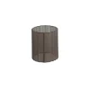 Light en Living Kap ovaal recht smal 45-21-22 cm DISLI linnen bruin
