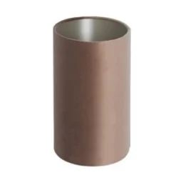 Light en Living Kap ovaal recht smal 38x17,5x28 cm VELOURS chocolade bruin