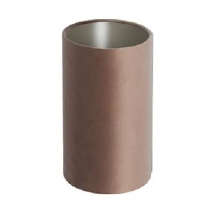 Light en Living Kap ovaal recht smal 38x17,5x28 cm VELOURS chocolade bruin