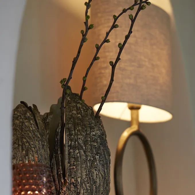 Light en Living Kap ovaal recht smal 58-24-32 cm LIVIGNO naturel