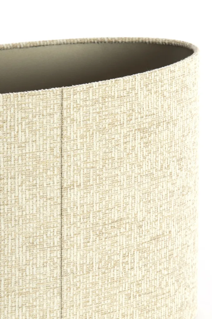 Light en Living Kap ovaal recht smal hoog 45-21-32 cm RIF zand